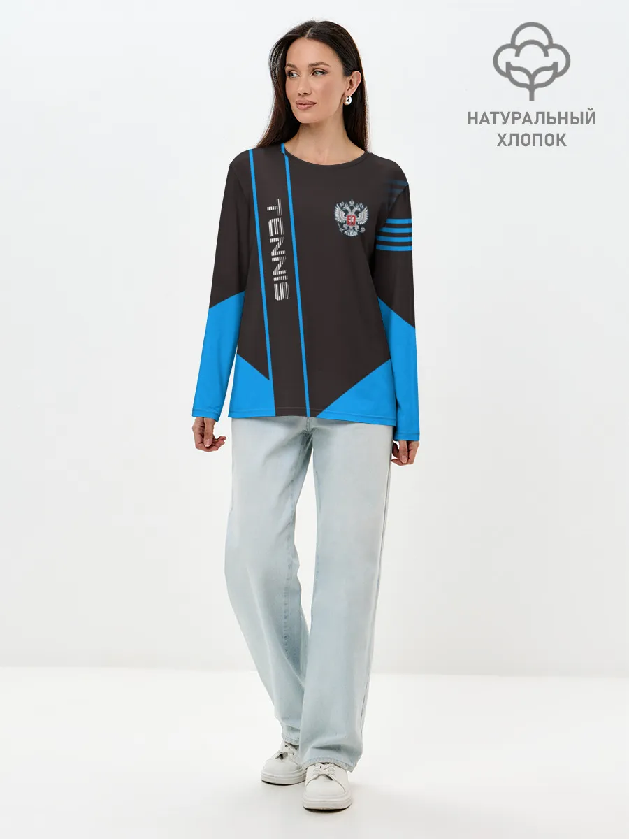 Лонгслив женский. Хлопок / Tennis