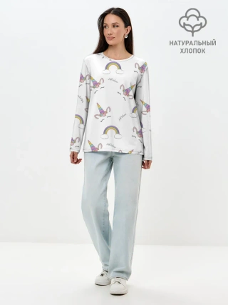 Лонгслив женский. Хлопок / Just belive