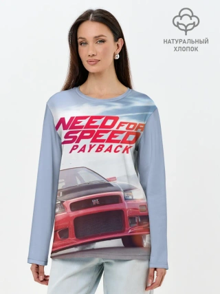 Лонгслив женский. Хлопок / Need for Speed: Payback