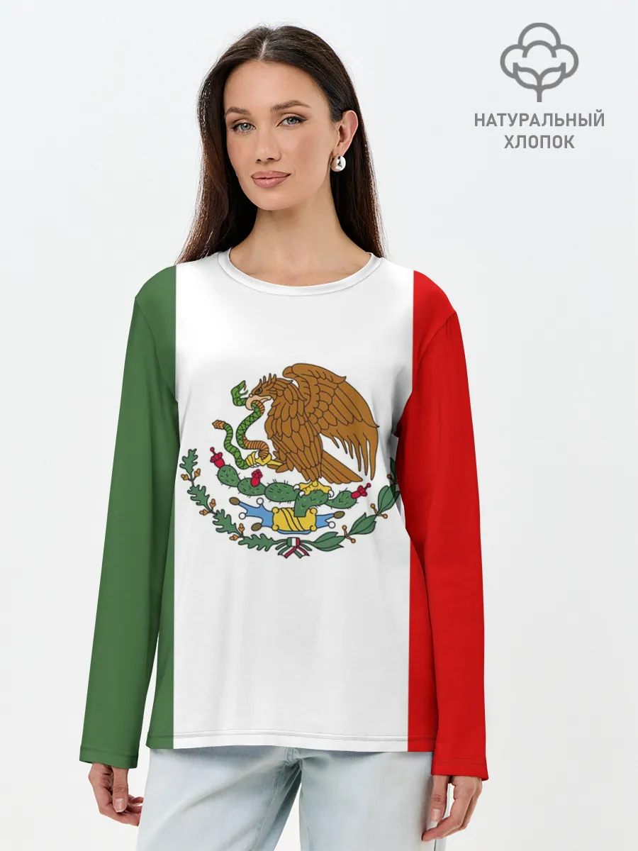 Лонгслив женский. Хлопок / Мексика Чемпионат Мира