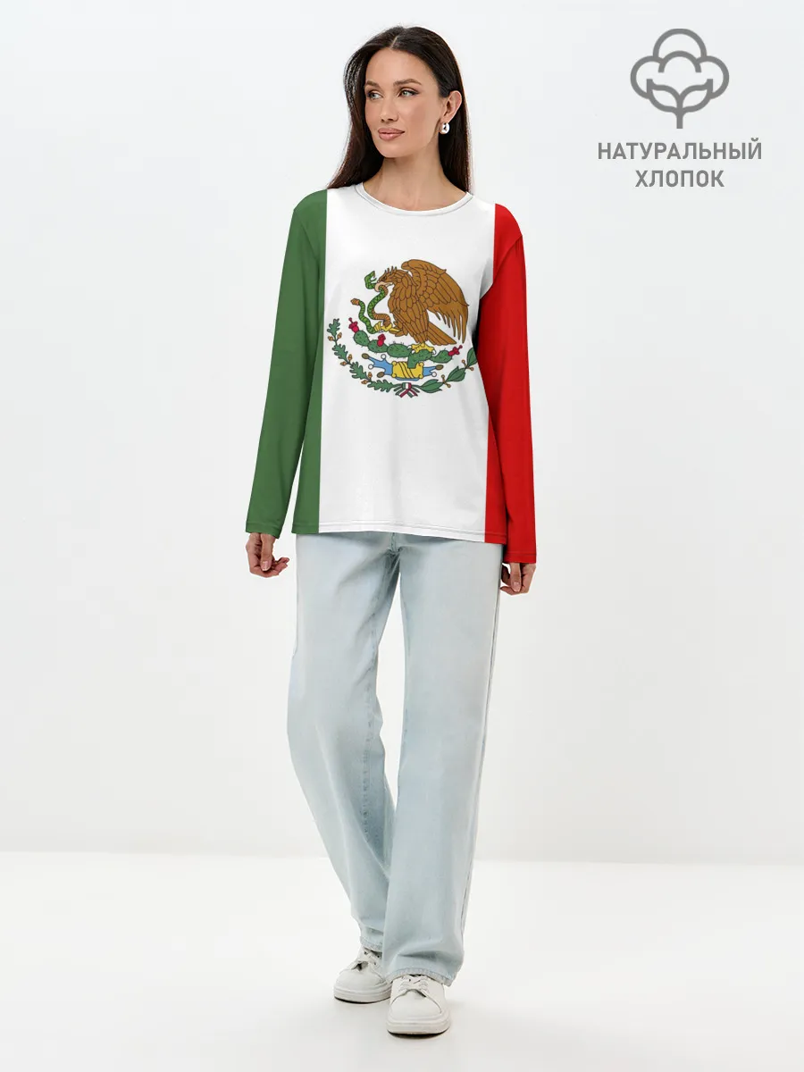 Лонгслив женский. Хлопок / Мексика Чемпионат Мира