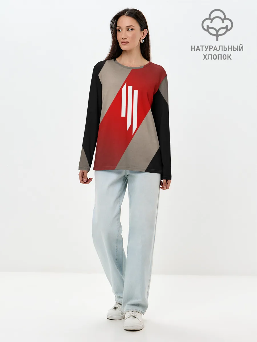 Лонгслив женский. Хлопок / Skrillex