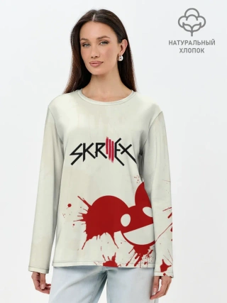 Лонгслив женский. Хлопок / Skrillex
