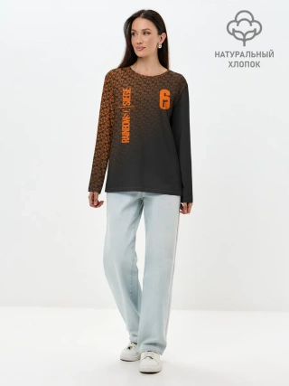 Лонгслив женский. Хлопок / RAINBOW SIX SIEGE DIAMOND