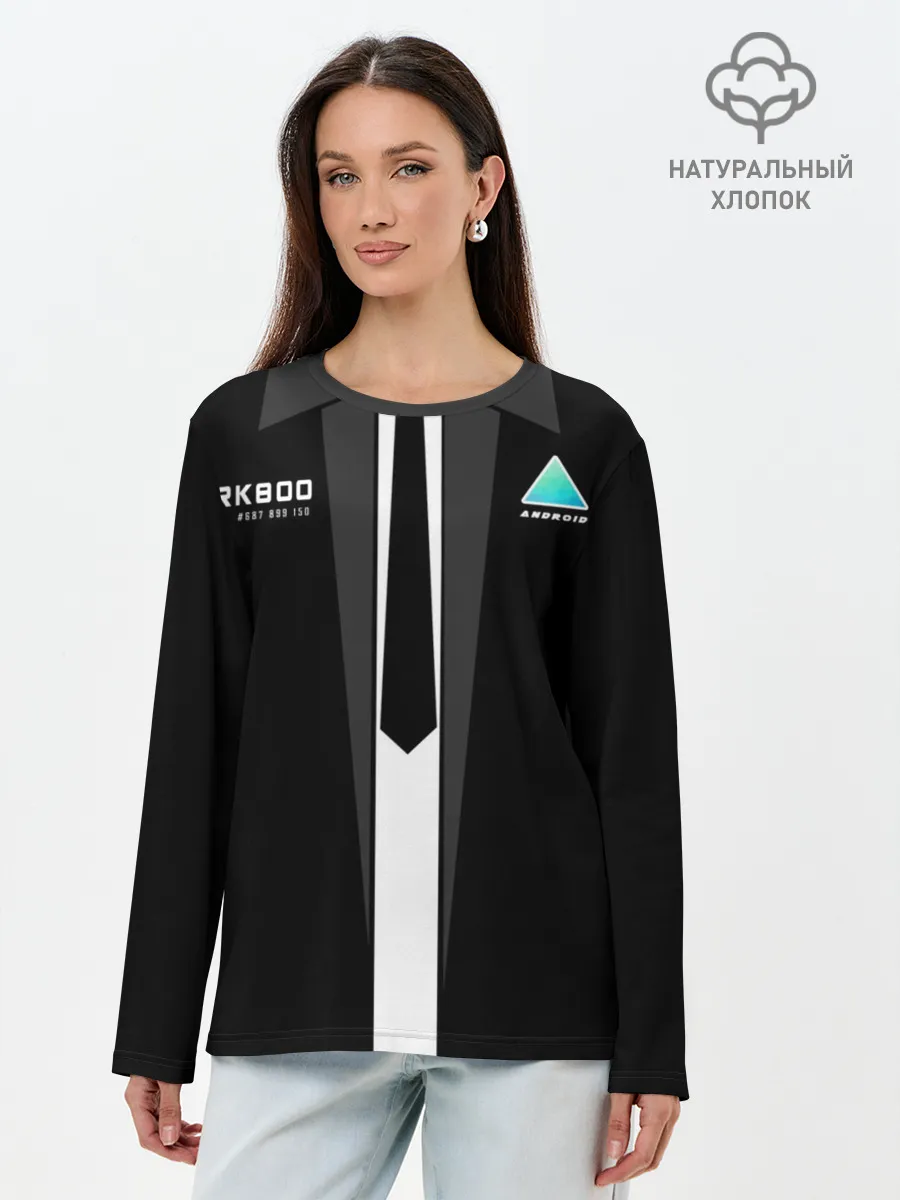 Лонгслив женский. Хлопок / Detroit RK800