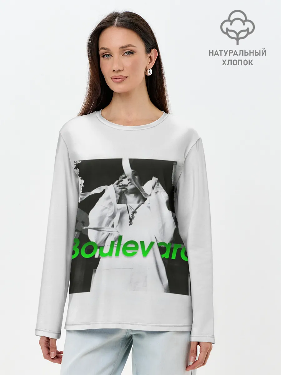 Лонгслив женский. Хлопок / Boulevard
