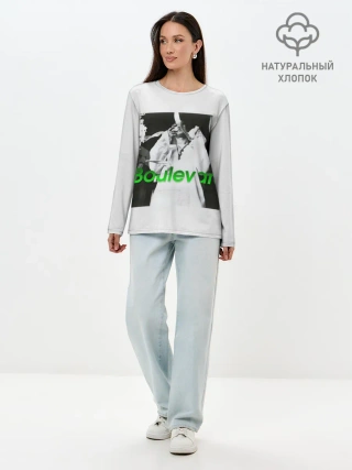 Лонгслив женский. Хлопок / Boulevard
