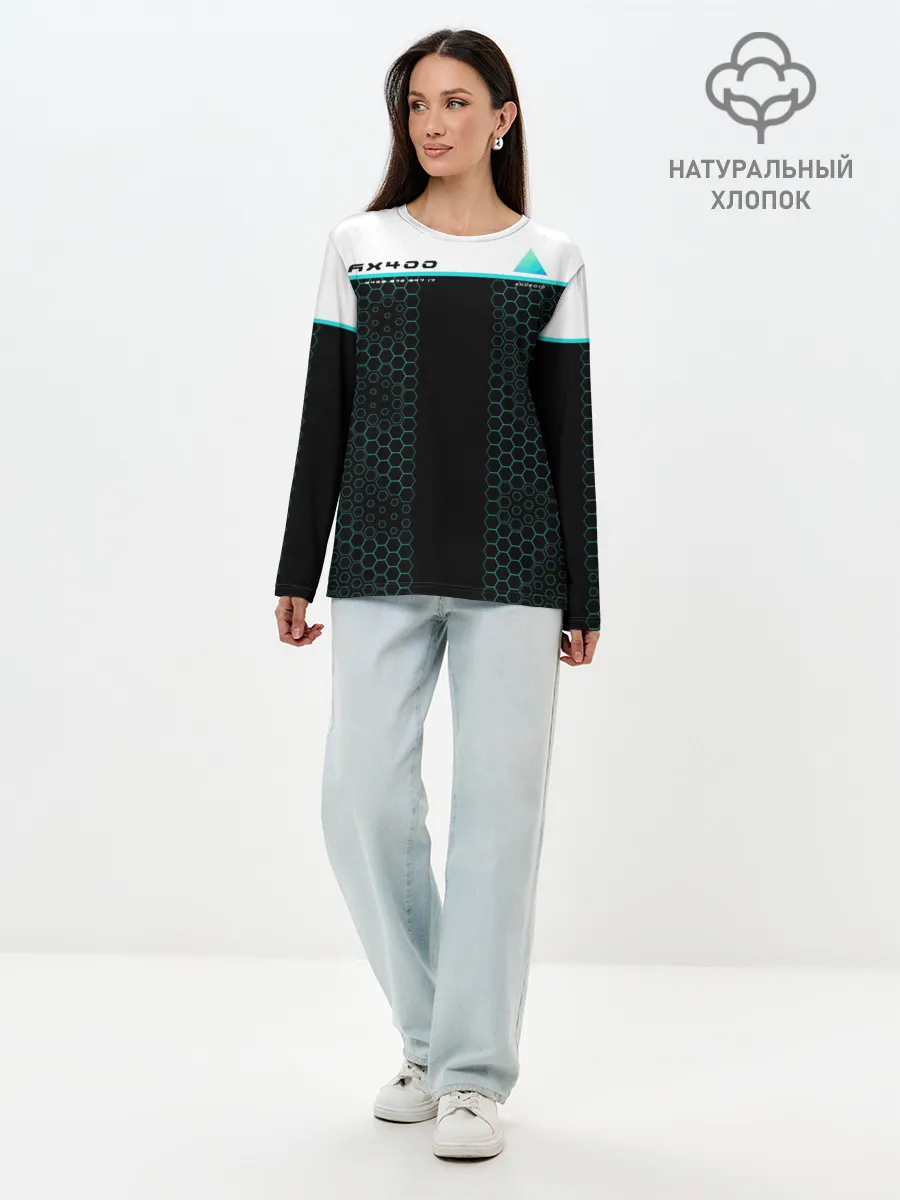 Лонгслив женский. Хлопок / Detroit AX400