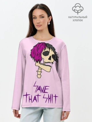 Лонгслив женский. Хлопок / Маленький Пип