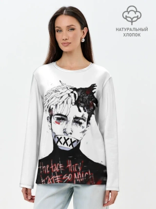 Лонгслив женский. Хлопок / xxxtentacion