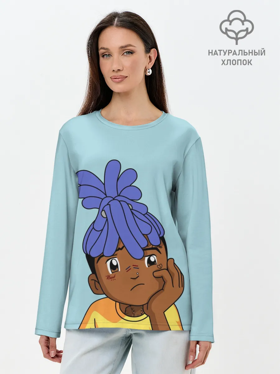 Лонгслив женский. Хлопок / xxxtentacion