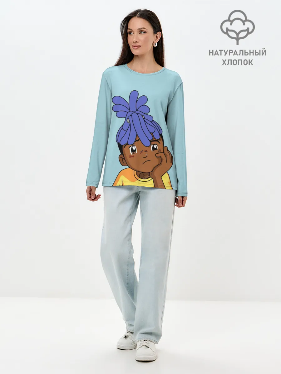 Лонгслив женский. Хлопок / xxxtentacion