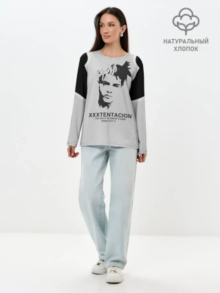 Лонгслив женский. Хлопок / XXXTENTACION.