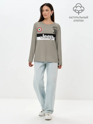 Лонгслив женский. Хлопок / Гостевая форма Роналду Ювентус