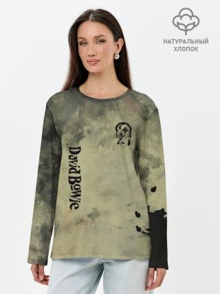 Лонгслив женский. Хлопок / David Bowie