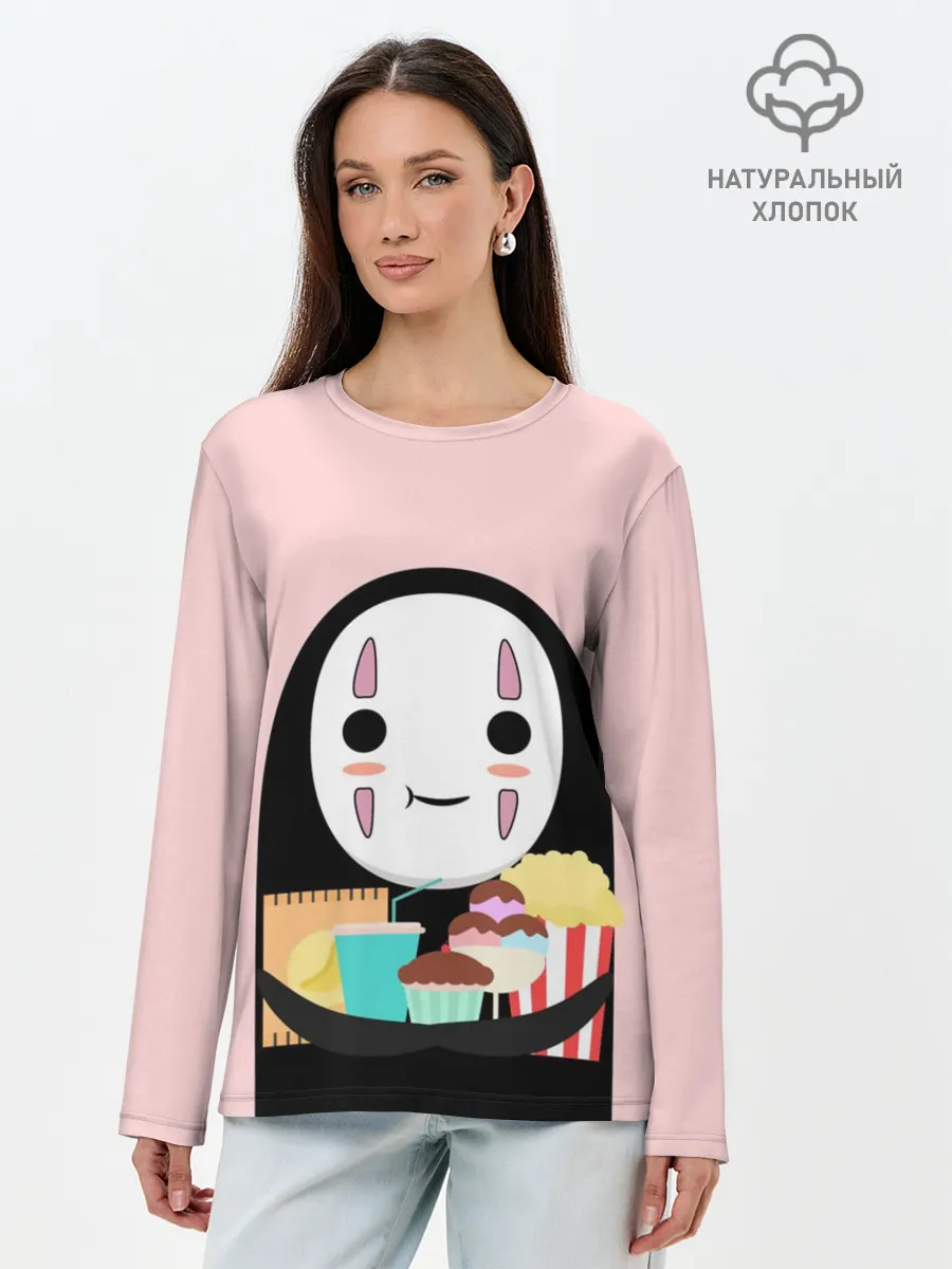 Лонгслив женский. Хлопок / Каонаси со вкусняшками