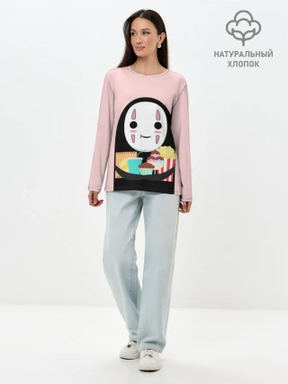 Лонгслив женский. Хлопок / Каонаси со вкусняшками