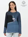 Лонгслив женский. Хлопок / Голубь Наташа