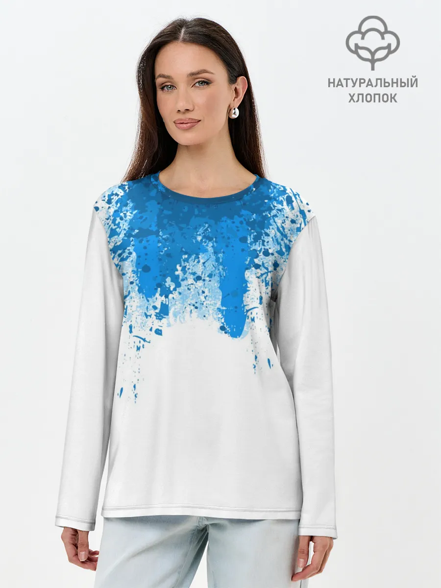 Лонгслив женский. Хлопок / КРОВЬ АНДРОИДА