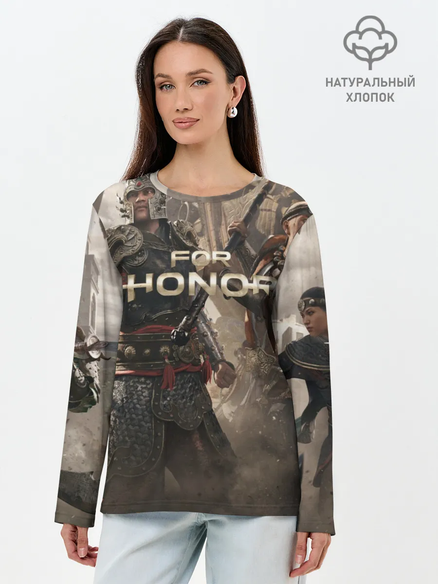 Лонгслив женский. Хлопок / FOR HONOR