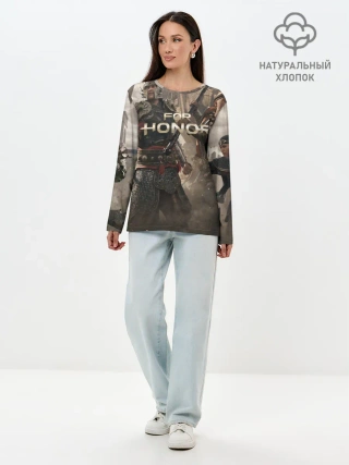 Лонгслив женский. Хлопок / FOR HONOR