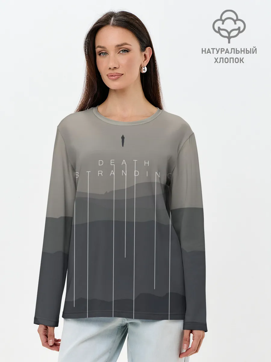 Лонгслив женский. Хлопок / DEATH STRANDING | DS
