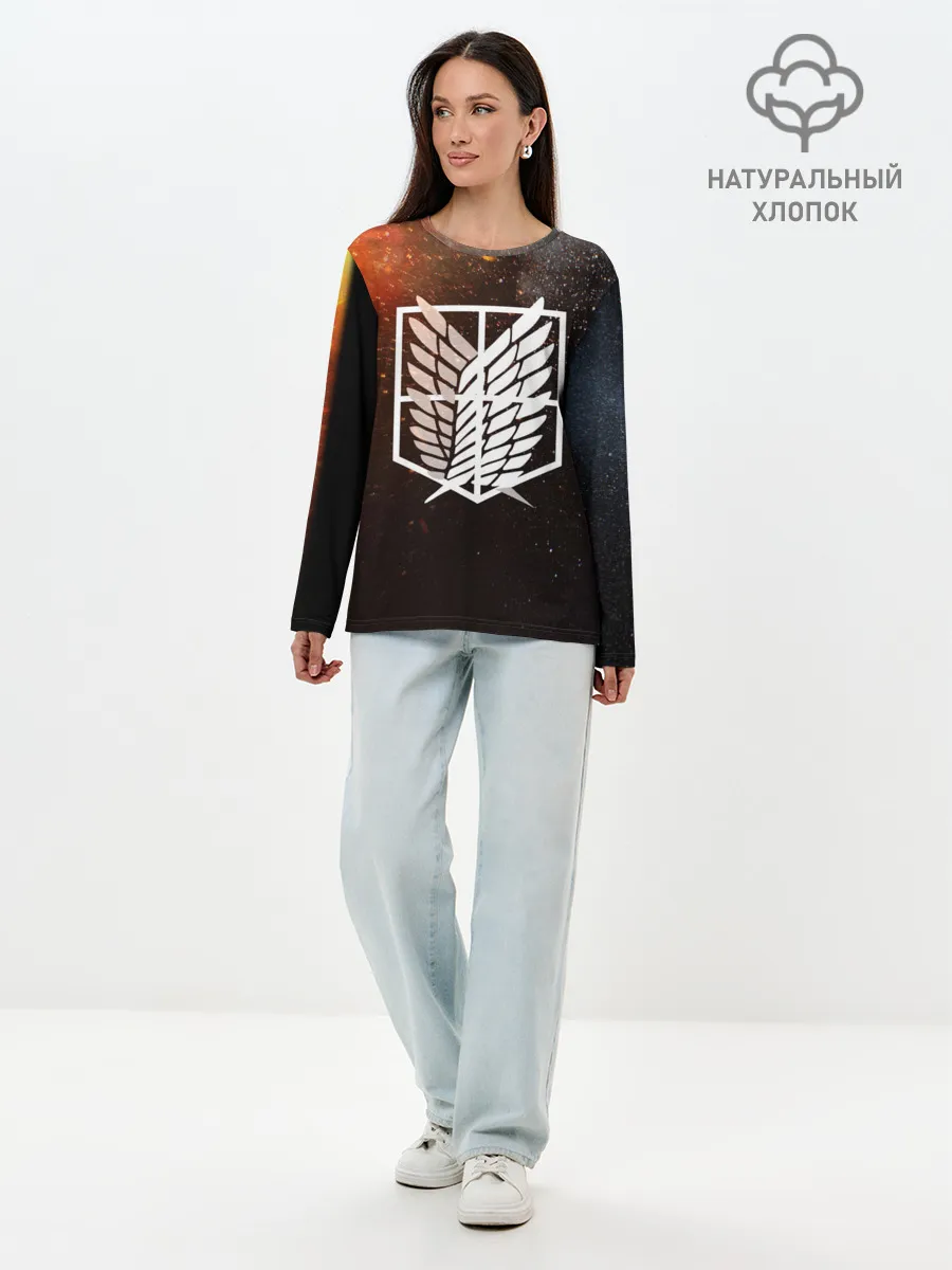 Лонгслив женский. Хлопок / АТАКА ТИТИНОВ