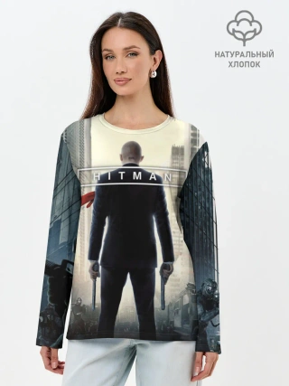 Лонгслив женский. Хлопок / Hitman _5