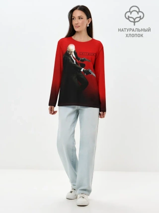 Лонгслив женский. Хлопок / Hitman_3