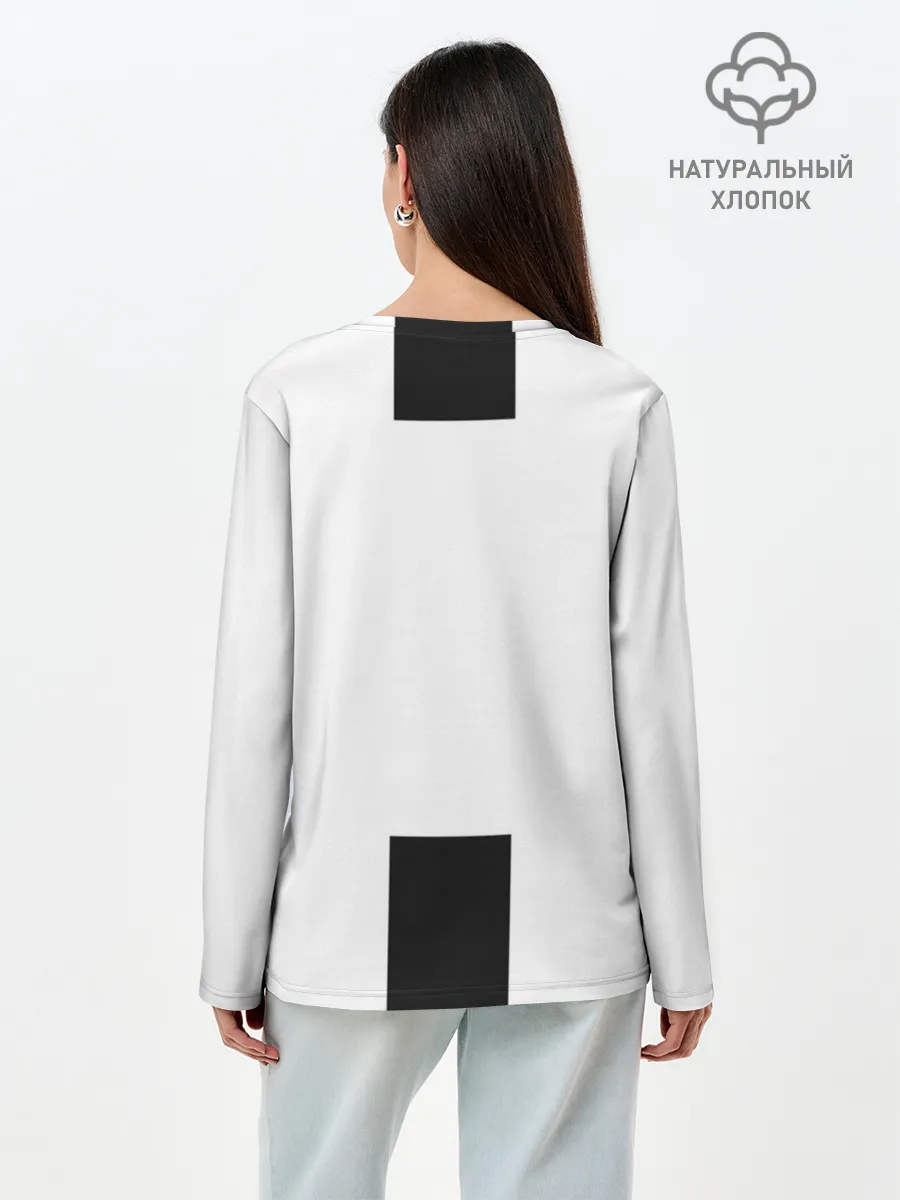 Лонгслив женский. Хлопок / Форма Ювентуса 18-19