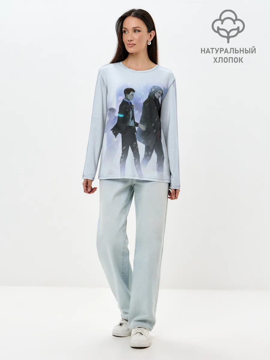 Лонгслив женский. Хлопок / HANK & CONNOR