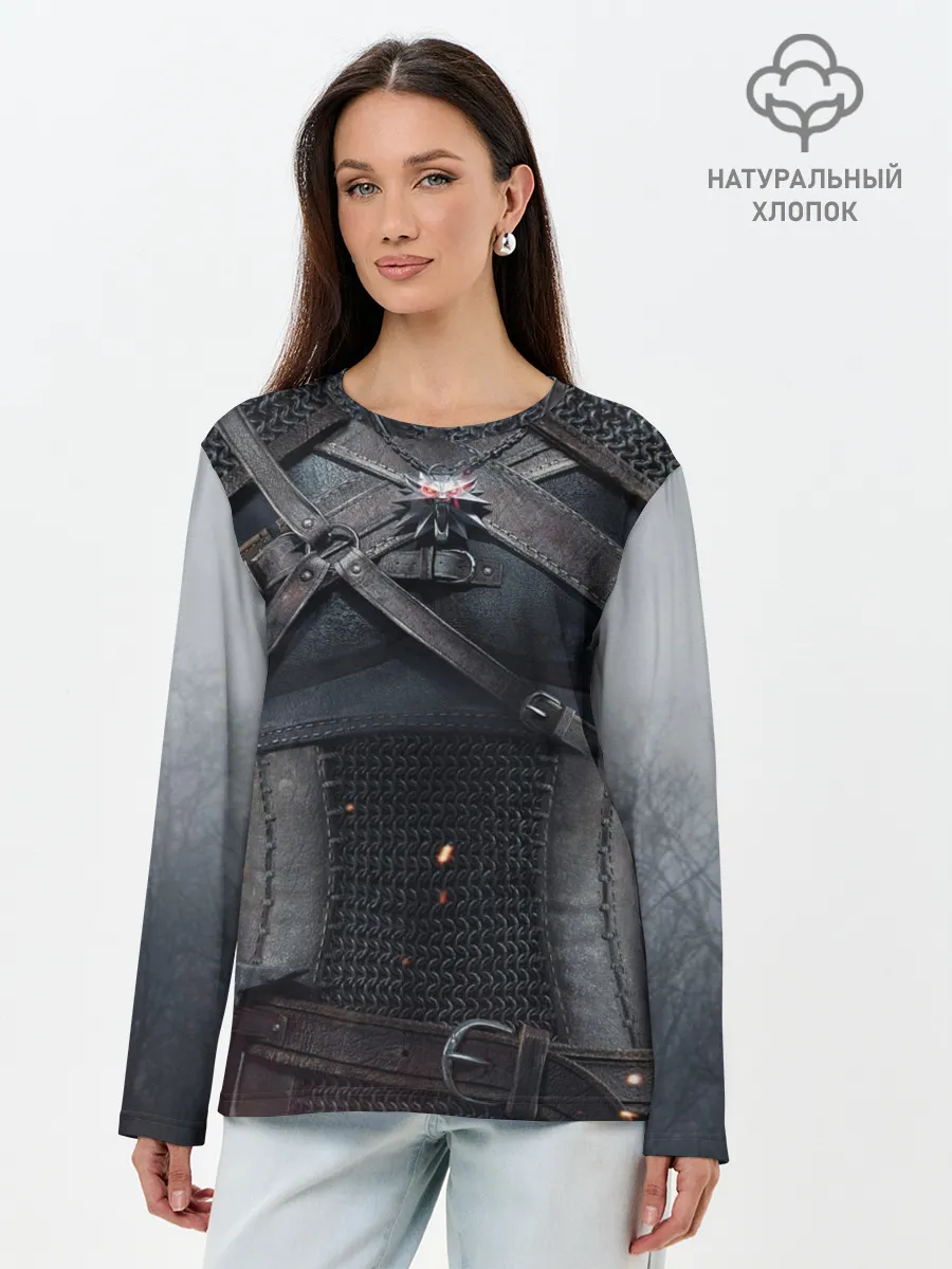 Лонгслив женский. Хлопок / Геральт | снаряжение