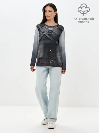 Лонгслив женский. Хлопок / Геральт | снаряжение