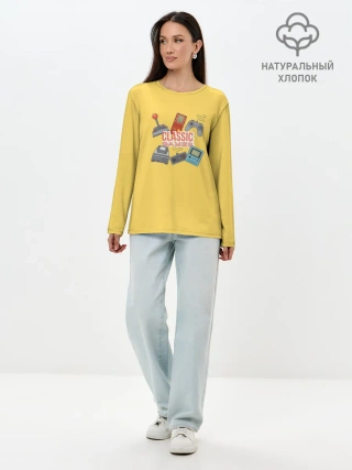 Лонгслив женский. Хлопок / Classic games