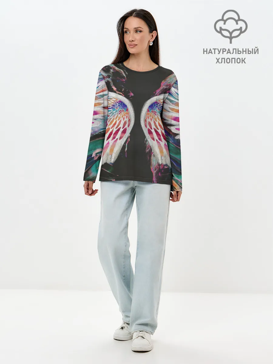 Лонгслив женский. Хлопок / BFMV - Gravity