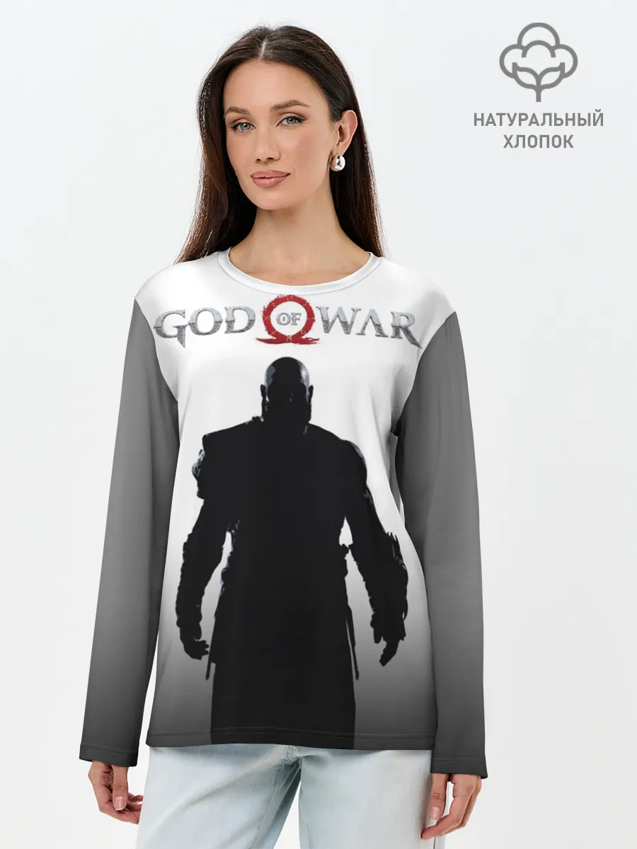 Лонгслив женский. Хлопок / God of War 4 Кратос