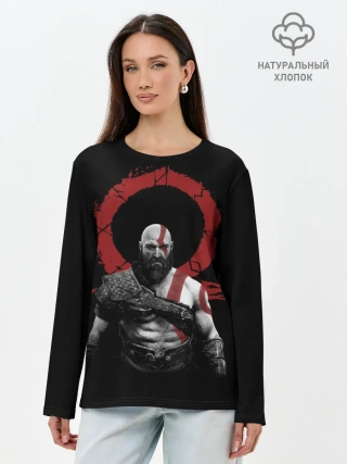 Лонгслив женский. Хлопок / God of War 4