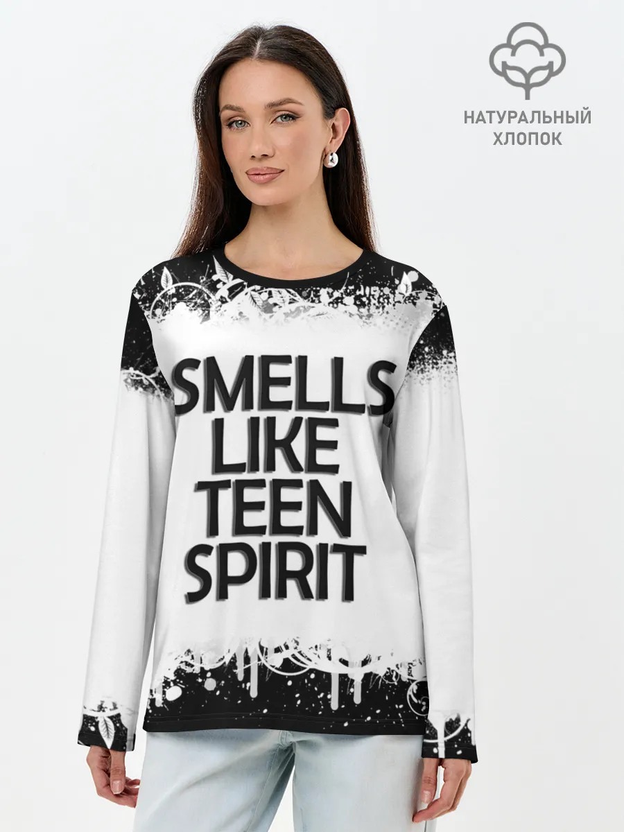 Лонгслив женский. Хлопок / Повеяло юностью