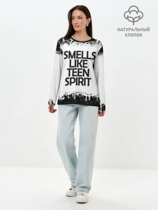 Лонгслив женский. Хлопок / Повеяло юностью