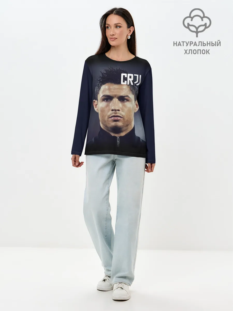 Лонгслив женский. Хлопок / RONALDO JUVE SPORT