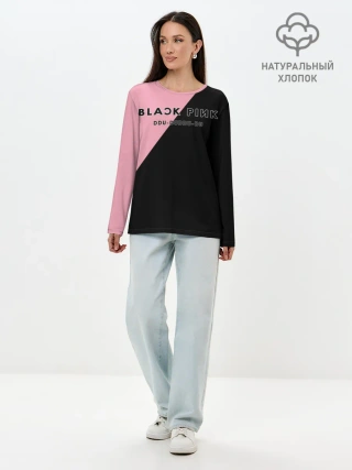 Лонгслив женский. Хлопок / DDU-DU DDU-DU BlackPink
