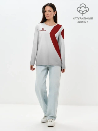 Лонгслив женский. Хлопок / GOD of WAR Татуировки Кратоса