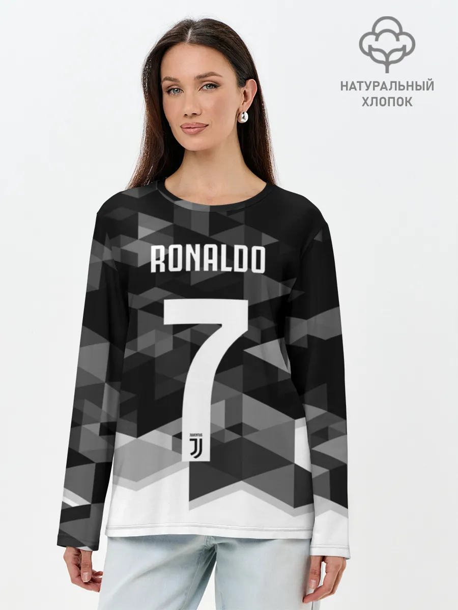 Лонгслив женский. Хлопок / RONALDO JUVE SPORT