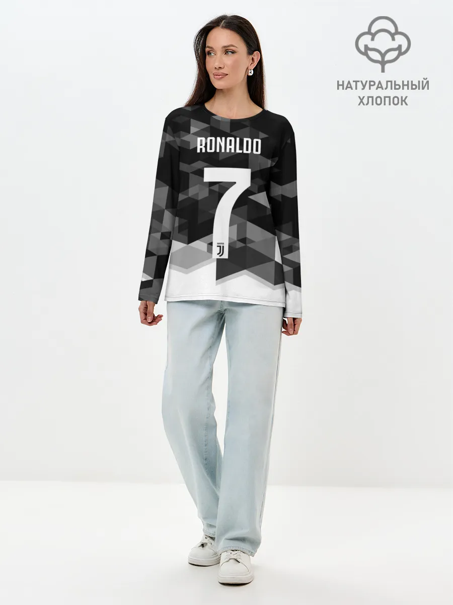 Лонгслив женский. Хлопок / RONALDO JUVE SPORT