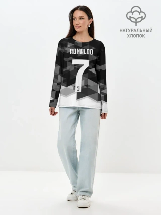 Лонгслив женский. Хлопок / RONALDO JUVE SPORT