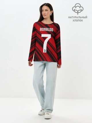 Лонгслив женский. Хлопок / RONALDO JUVE SPORT