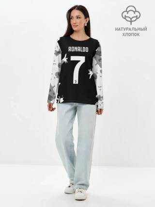 Лонгслив женский. Хлопок / RONALDO JUVE SPORT