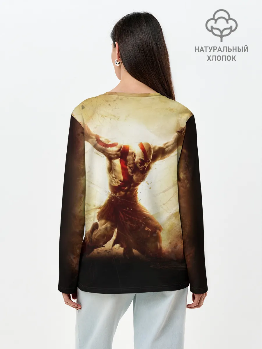 Лонгслив женский. Хлопок / God of War