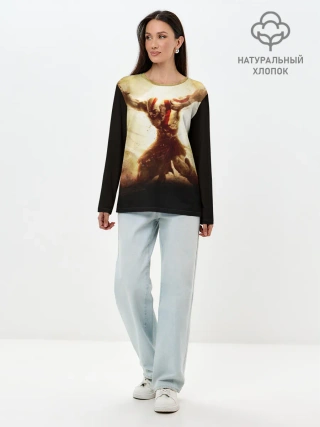 Лонгслив женский. Хлопок / God of War