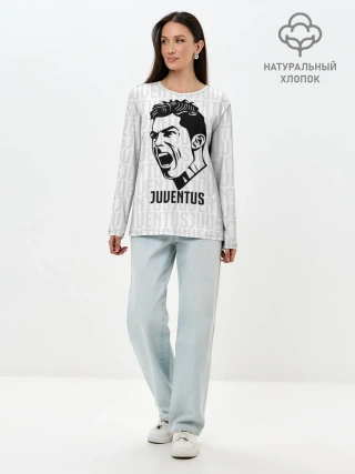 Лонгслив женский. Хлопок / RONALDO JUVE SPORT